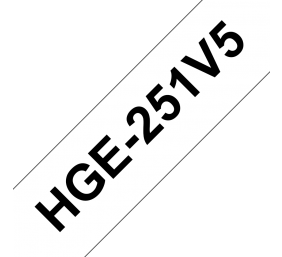 Brother HGE251 24MM BLACK ON WHITE (5PK) H/GRADE