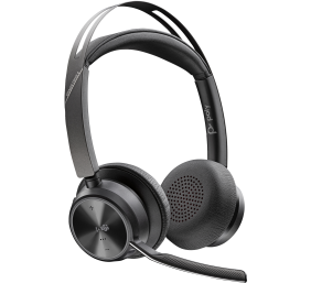 Poly Voyager Focus 2 MS Teams Belaidės ausinės, Bluetooth, USB-C/A Adapter, Juoda