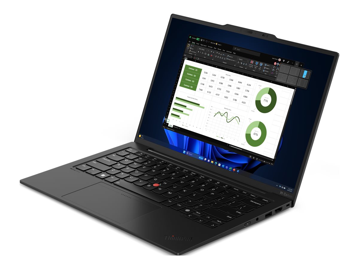 Lenovo ThinkPad X1 Carbon | Black | 14 " | IPS | WUXGA | 1920 x 1200 pixels | Anti-glare | Intel Core U7 | 155U | 32 GB | Soldered LPDDR5x | Solid-state drive capacity 1000 GB | Intel Graphics | Windows 11 Pro | 802.11ax | Bluetooth version 5.3 | LTE Upgr