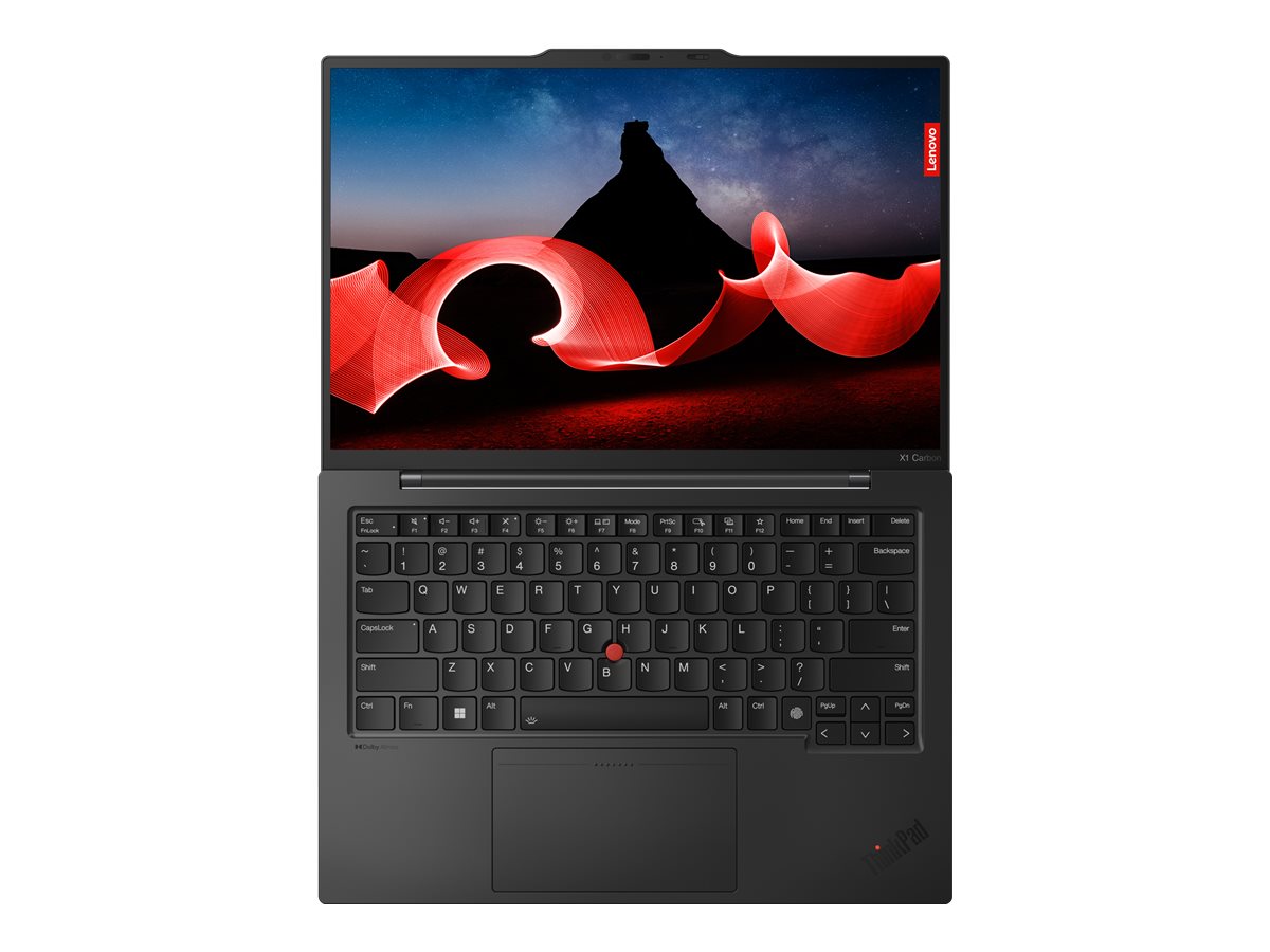 Lenovo ThinkPad X1 Carbon | Black | 14 " | IPS | WUXGA | 1920 x 1200 pixels | Anti-glare | Intel Core U7 | 155U | 32 GB | Soldered LPDDR5x | Solid-state drive capacity 1000 GB | Intel Graphics | Windows 11 Pro | 802.11ax | Bluetooth version 5.3 | LTE Upgr