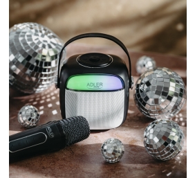 Adler Karaoke Speaker With Microphone | AD 1199B | Bluetooth | Black | Portable | Wireless connection