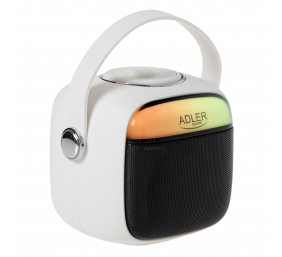 Adler Karaoke Speaker With Microphone | AD 1199W | Bluetooth | White | Portable | Wireless connection