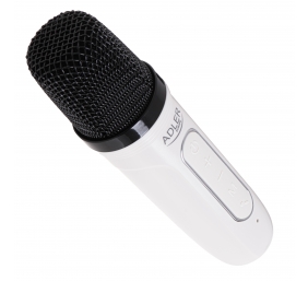 Adler Karaoke Speaker With Microphone | AD 1199W | Bluetooth | White | Portable | Wireless connection
