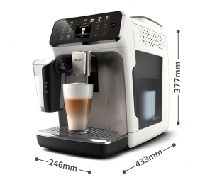 Philips EP4443/70 Fully Automatic Espresso Machine, 12 bar, 1500 W, White/Black | Philips