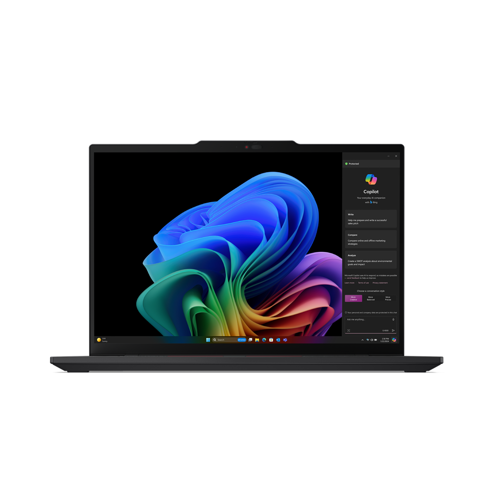Lenovo ThinkPad T14s | Black | 14 " | IPS | WUXGA | 1920 x 1200 pixels | Anti-glare | Snapdragon X Elite | X1E-78-100 | 32 GB | Soldered LPDDR5x | Solid-state drive capacity 1000 GB | Qualcomm Adreno GPU | Windows 11 Pro | 802.11be | Bluetooth version 5.3