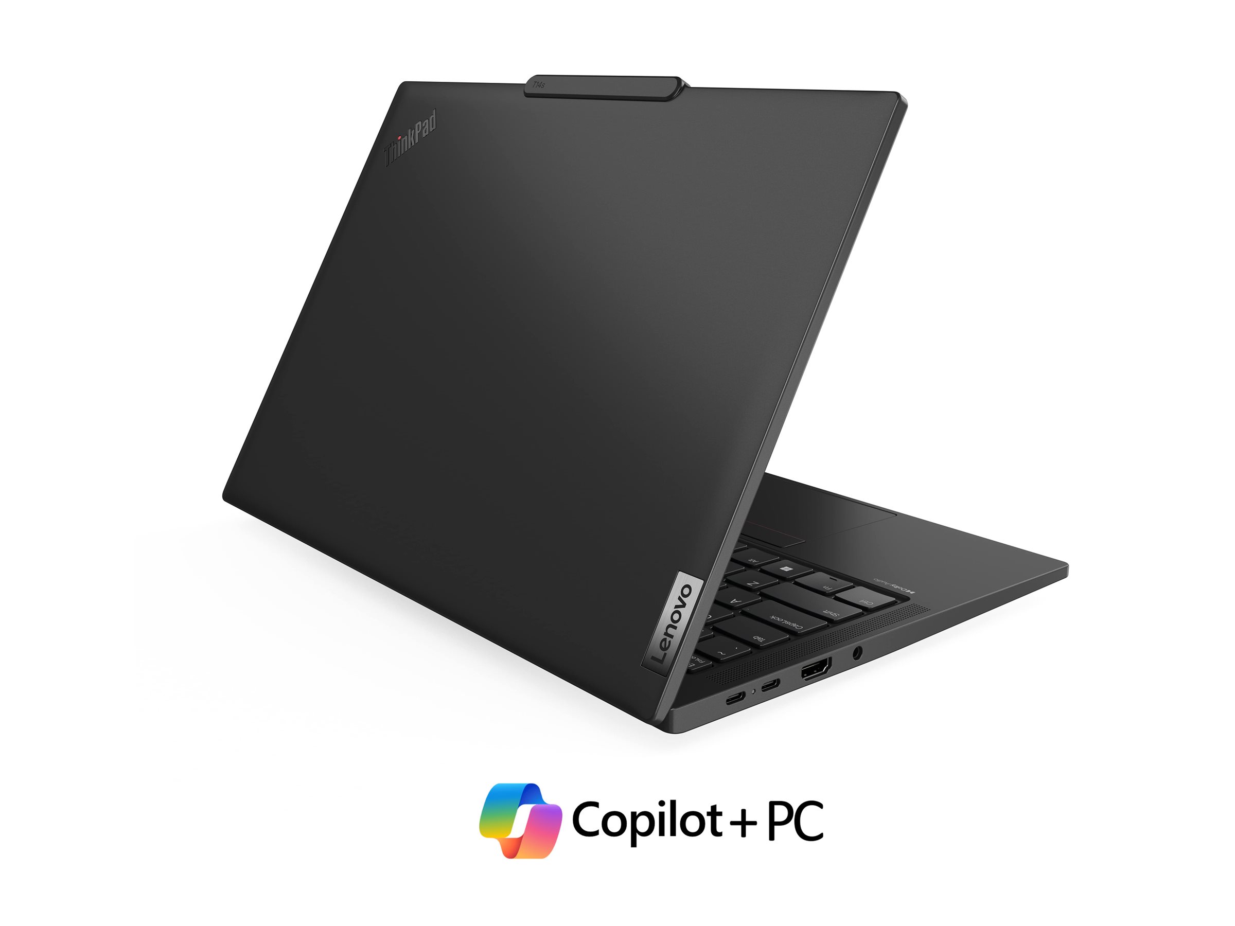 Lenovo ThinkPad T14s | Black | 14 " | IPS | WUXGA | 1920 x 1200 pixels | Anti-glare | Snapdragon X Elite | X1E-78-100 | 32 GB | Soldered LPDDR5x | Solid-state drive capacity 1000 GB | Qualcomm Adreno GPU | Windows 11 Pro | 802.11be | Bluetooth version 5.3