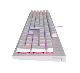 Genesis THOR 303 | Mechanical Gaming Keyboard | Wired | US | White | USB Type-A | Outemu Peach Silent