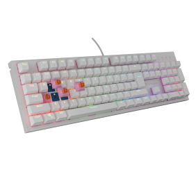Genesis THOR 303 | Mechanical Gaming Keyboard | Wired | US | White | USB Type-A | Outemu Peach Silent