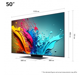 LG QNED TV | 50QNED87T3B | 50 | Smart TV | webOS 24 | 4K UHD | Black