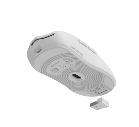 Genesis Zircon 500 | Wireless/Wired | Gaming Mouse | 2.4 GHz, Bluetooth, USB | White