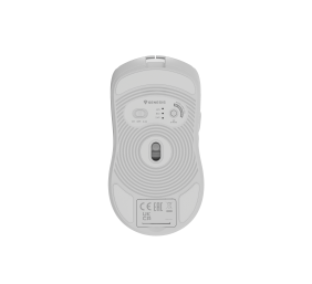 Genesis Zircon 500 | Wireless/Wired | Gaming Mouse | 2.4 GHz, Bluetooth, USB | White