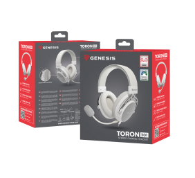 Genesis Gaming Headset | Toron 301 | Wired | Over-ear | Microphone | White