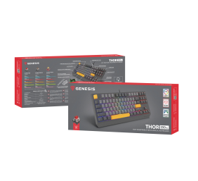 Genesis THOR 230 | Mechanical Gaming Keyboard | Wired | US | Anchor Gray Negative | USB Type-A | Outemu Red