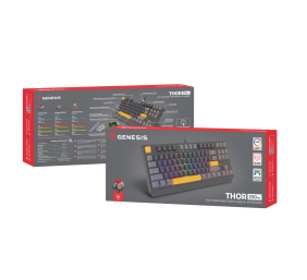 Genesis THOR 230 | Mechanical Gaming Keyboard | Wired | US | Anchor Gray Positive | USB Type-A | Outemu Red