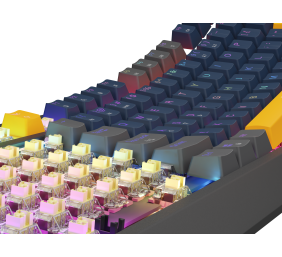 Genesis THOR 230 | Mechanical Gaming Keyboard | Wired | US | Naval Blue Positive | USB Type-A | Outemu Panda