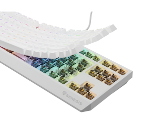 Genesis THOR 230 | Mechanical Gaming Keyboard | Wired | US | White | USB Type-A | Outemu Brown