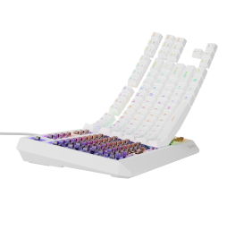 Genesis THOR 230 | Mechanical Gaming Keyboard | Wired | US | White | USB Type-A | Outemu Brown