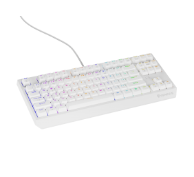 Genesis THOR 230 | Mechanical Gaming Keyboard | Wired | US | White | USB Type-A | Outemu Brown