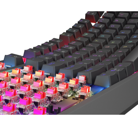 Genesis THOR 230 | Mechanical Gaming Keyboard | Wireless | US | Black | 2.4 GHz, Bluetooth, USB | Outemu Red