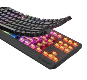Genesis THOR 230 | Mechanical Gaming Keyboard | Wireless | US | Black | 2.4 GHz, Bluetooth, USB | Outemu Silent Lemon