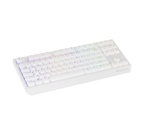Genesis THOR 230 | Mechanical Gaming Keyboard | Wireless | US | White | 2.4 GHz, Bluetooth, USB | Outemu Red