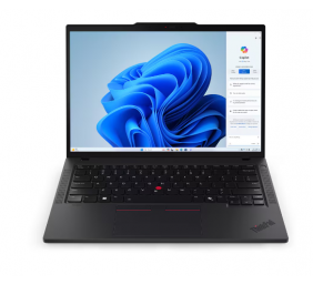 Lenovo ThinkPad T14 | Black | 14 " | IPS | WUXGA | 1920 x 1200 pixels | Anti-glare | Intel Core U7 | 155U | 64 GB | SO-DIMM DDR5 | Solid-state drive capacity 1000 GB | Intel Graphics | Windows 11 Pro | 802.11ax | Bluetooth version 5.3 | LTE Upgradable | K