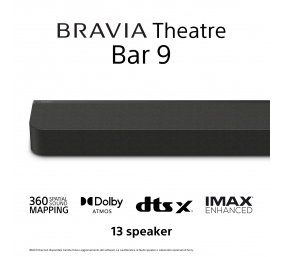 Sony Soundbar | HT-A9000 Bravia Theatre Bar 9 Dolby Atmos | 495 W | Bluetooth | Black | Wireless connection