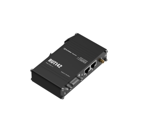 Ethernet Router with RS232 (RUT142000000) | RUT142 | 802.11n | 10/100 Mbit/s | Ethernet LAN (RJ-45) ports 1 | Mesh Support No | MU-MiMO No | No mobile broadband