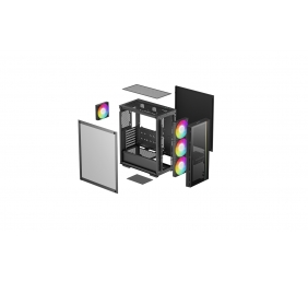 Deepcool Case | MATREXX 55 V4 C | Mid Tower | ATX PS2