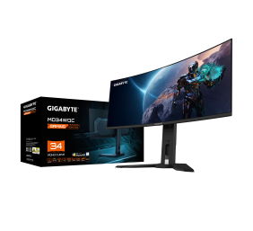 Gigabyte MO34WQC EK1 | 34 " | OLED | WQHD | 175 Hz | 0.03 ms | 3440 x 1440 pixels | 250 cd/m² | HDMI ports quantity 2