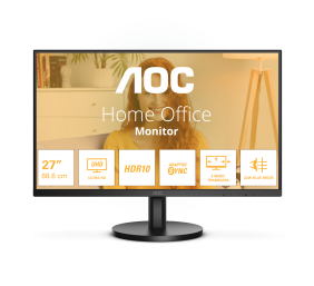 AOC U27B3M | 27 " | VA | UHD | 16:9 | 60 Hz | 4 ms | 3840 x 2160 pixels | 300 cd/m² | HDMI ports quantity 2