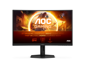 AOC CQ27G4X | 27 " | VA | QHD | 16:9 | 180 Hz | 1 ms | 2560 x 1440 pixels | 300 cd/m² | HDMI ports quantity 2 | Warranty 36 month(s)