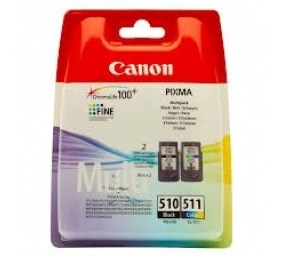 Canon PG-510/CL-511 kasečių rinkinys (2970B010), juoda ir trispalvė kasetė