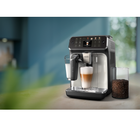 Philips Espresso Machine | EP4446/70 | Pump pressure 15 bar | Built-in milk frother | Fully Automatic | 1500 W | Black/Silver