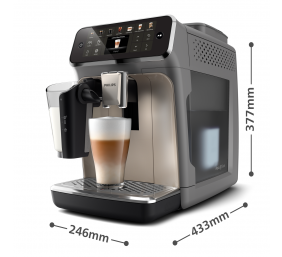 Philips Espresso Machine | EP4446/70 | Pump pressure 15 bar | Built-in milk frother | Fully Automatic | 1500 W | Black/Silver