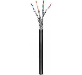 Goobay 77624 CAT 6 outdoor network cable, S/FTP (PiMF), black, 100m. | Goobay