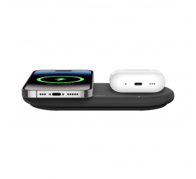 Belkin | 2-in-1 Wireless Magnetic Charging Station with Qi2 (15W) | WIZ021vfBK