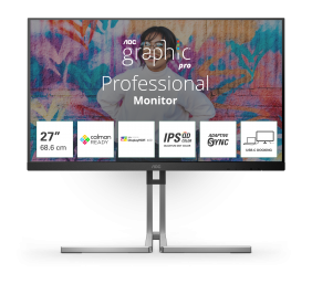 AOC Q27U3CV | 27 " | IPS | 16:9 | 75 Hz | 4 ms | 2560 x 1440 pixels | 420 cd/m² | HDMI ports quantity 1
