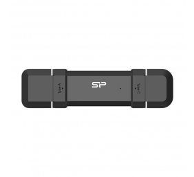 Silicon Power Portable External SSD | DS72 | 250 GB | USB Type-A and USB Type-C 3.2 Gen 2 | Black