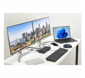 Kensington SD4781P EQ Jungčių stotelė USB-C &amp; USB-A Dual 4K, Juoda