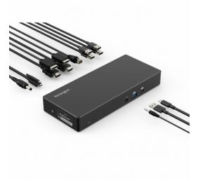 Kensington SD4781P EQ Jungčių stotelė USB-C &amp; USB-A Dual 4K, Juoda