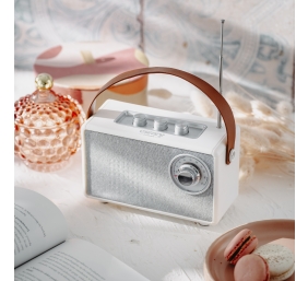 Camry Speaker with radio | CR 1902 W | 5 W | Bluetooth | White | Wireless connection