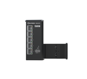 Teltonika Industrial Switch | TSF010 | Unmanaged | DIN rail mountable | 10/100 Mbps (RJ-45) ports quantity 5 | Power supply type 3-pin industrial DC power socket