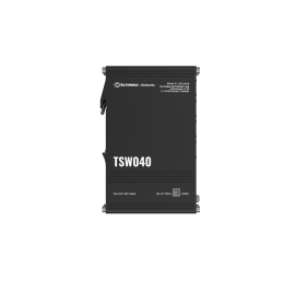 Teltonika Industrial Switch | TSW040 | Unmanaged | DIN rail mountable | 10/100 Mbps (RJ-45) ports quantity 8 | PoE+ ports quantity 8 | Power supply type 2-pin industrial DC power socket