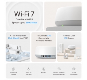 TP-LINK BE3600 Whole Home Mesh Wi-Fi 7 System | TP-LINK
