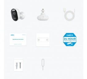 Reolink Lumus Series E430 outdoor camera with light spotlight 4MP surveillance, White | Reolink