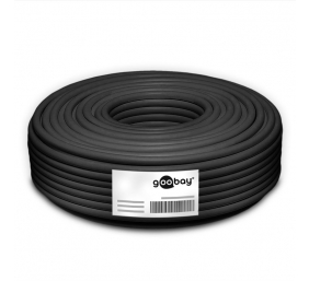 Goobay Outdoor Network Cable | CAT 6 U/UTP | AWG 24/1 | Cable length: 100 m | Black