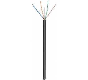 Goobay Outdoor Network Cable | CAT 6 U/UTP | AWG 24/1 | Cable length: 100 m | Black