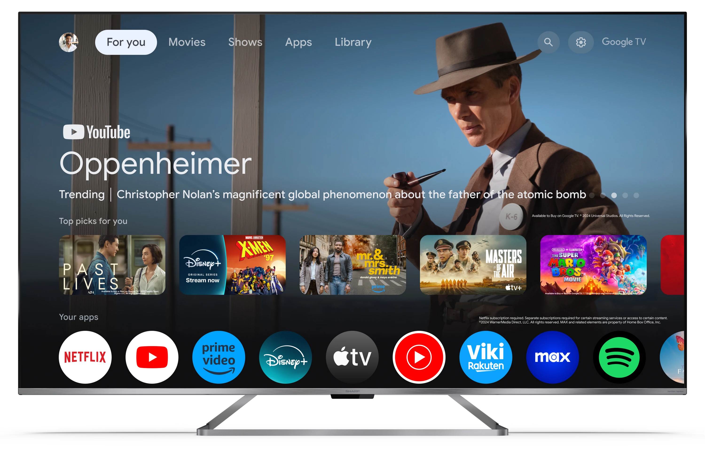 Sharp 75GP7265E | 75 | Smart TV | Google TV | UHD