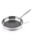 ETA Pan | ETA292990000 HONEYCOMB | Universal | Diameter 28 cm | Electric, induction, gas, glass ceramics | Suitable for induction hob | Fixed handle | Stainless Steel